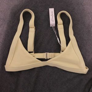 Kira Swim Yellow Bikini Top